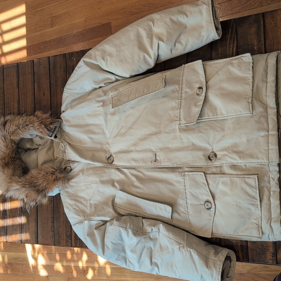 Woolrich Arctic Parka Coyote Fur Hood Down Fill - Picture 2 of 13